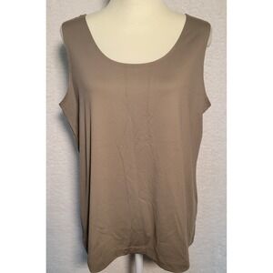 Chico's Camisole Tank‎ Top Plus Size 3 Shirt Tan/Beige Women's Sleeveless 0707